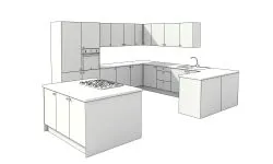 Extra Large Kitchen Layout